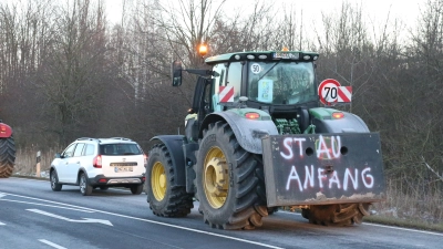 Auch am morgigen Freitag sind Kundgebungen von Landwirten angemeldet, die Verkehrsprobleme wahrscheinlich machen. Auch an Autobahnauffahrten soll es Kundgebungen geben. (Foto: bb)