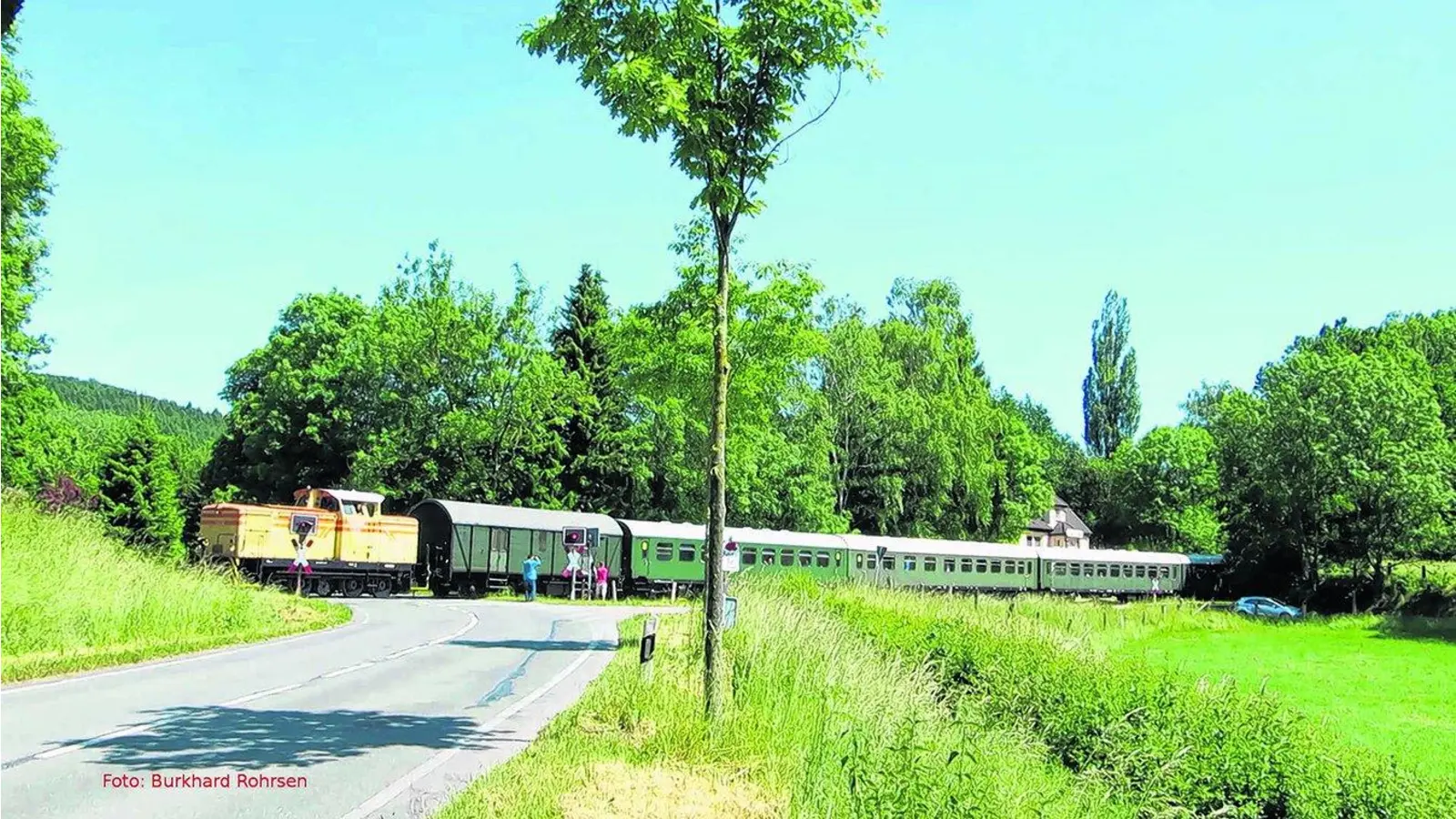 Saisonauftakt bei der Dampfeisenbahn (Foto: gr)