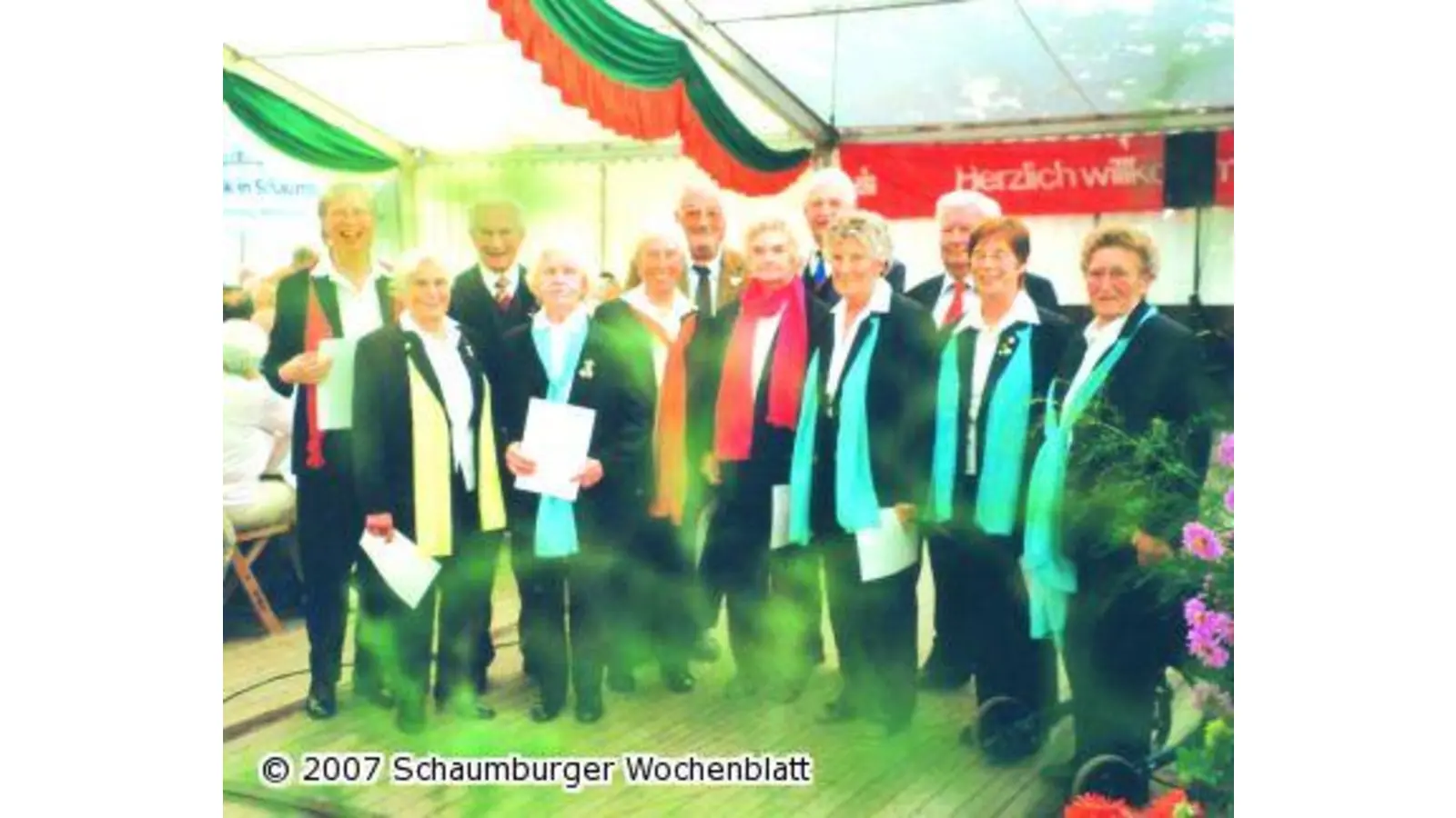 Viele Ehrungen bei der Chorgemeinschaft (Foto: ih)