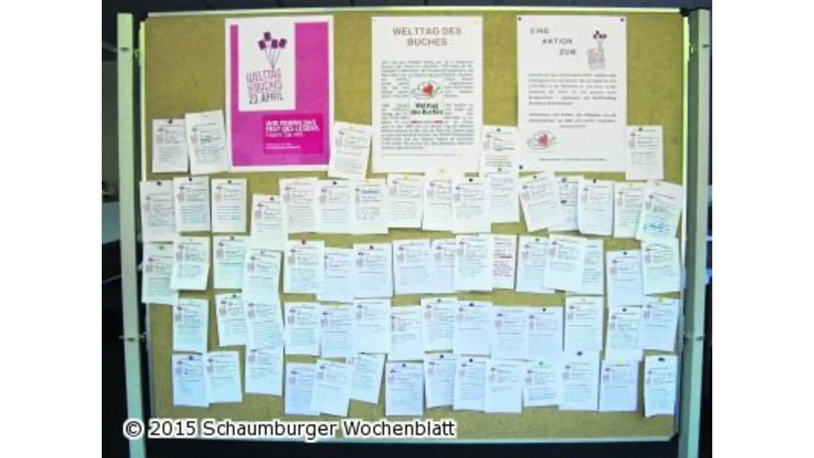 Lieblingsbücher landen an der Pinnwand (Foto: jl)