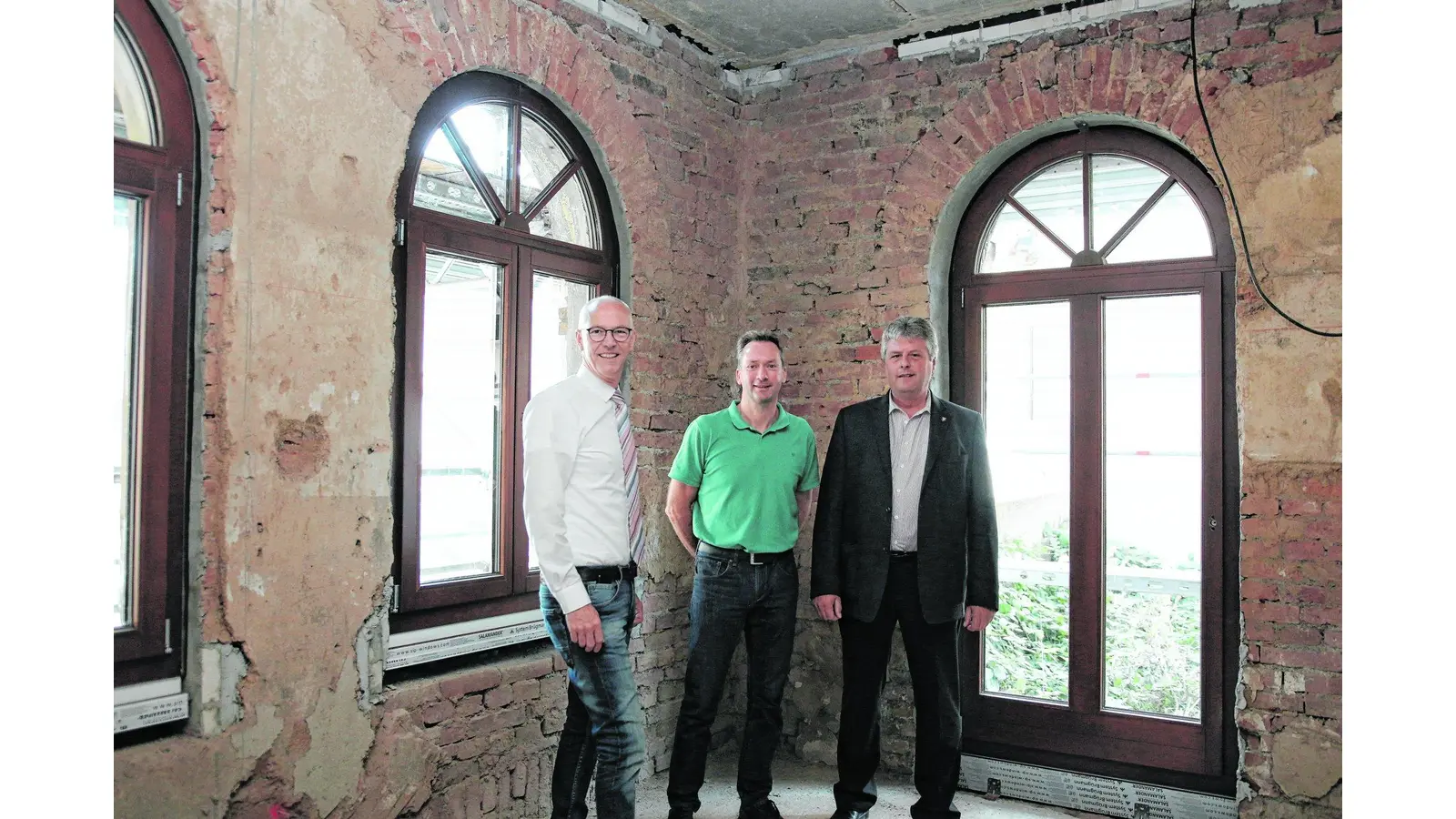 Arbeiten im Bahnhofshotel schreiten bereits zügig voran (Foto: bb)