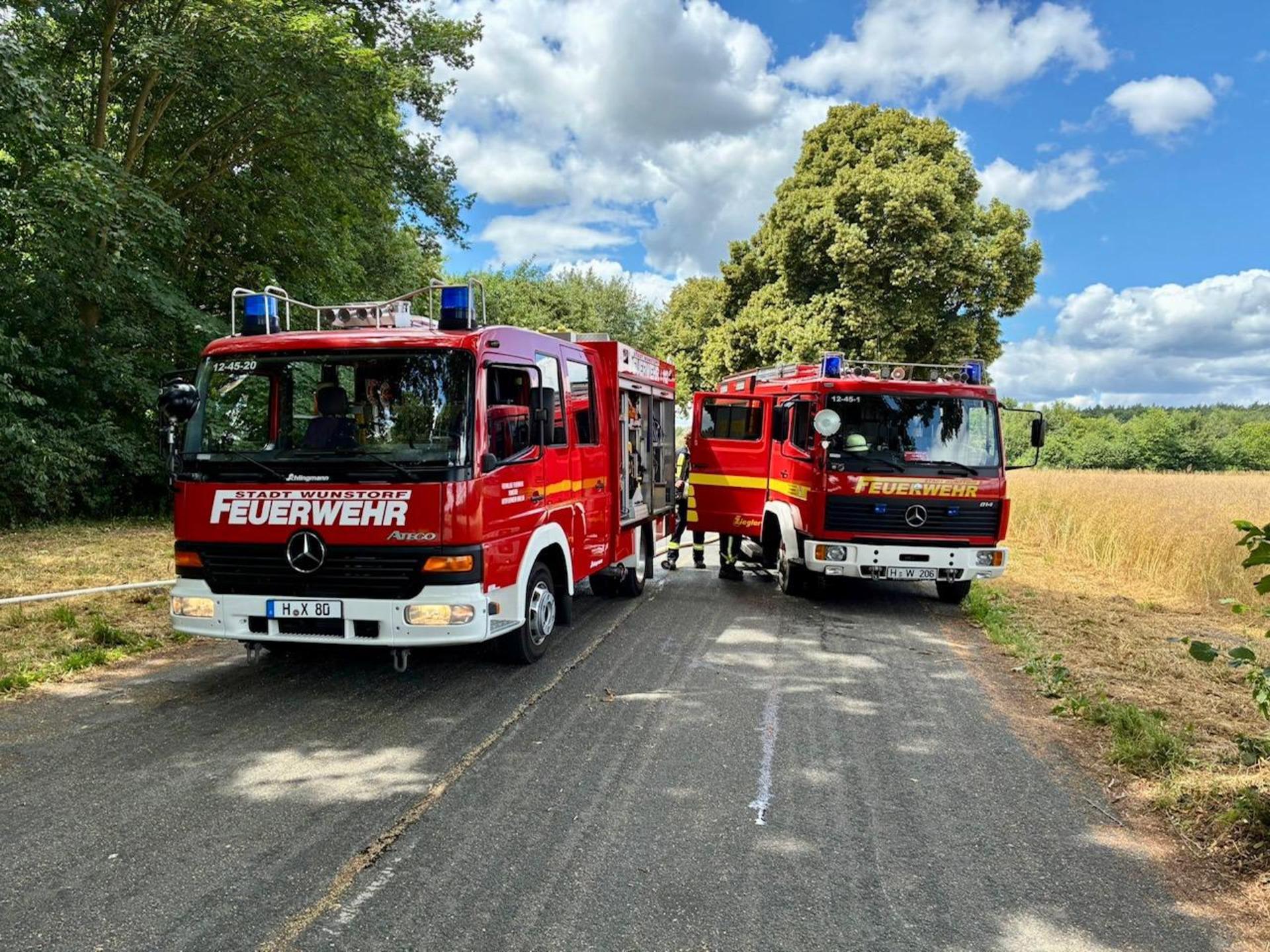 Die Feuerwehr im Einsatz. (Foto: Feuerwehr)