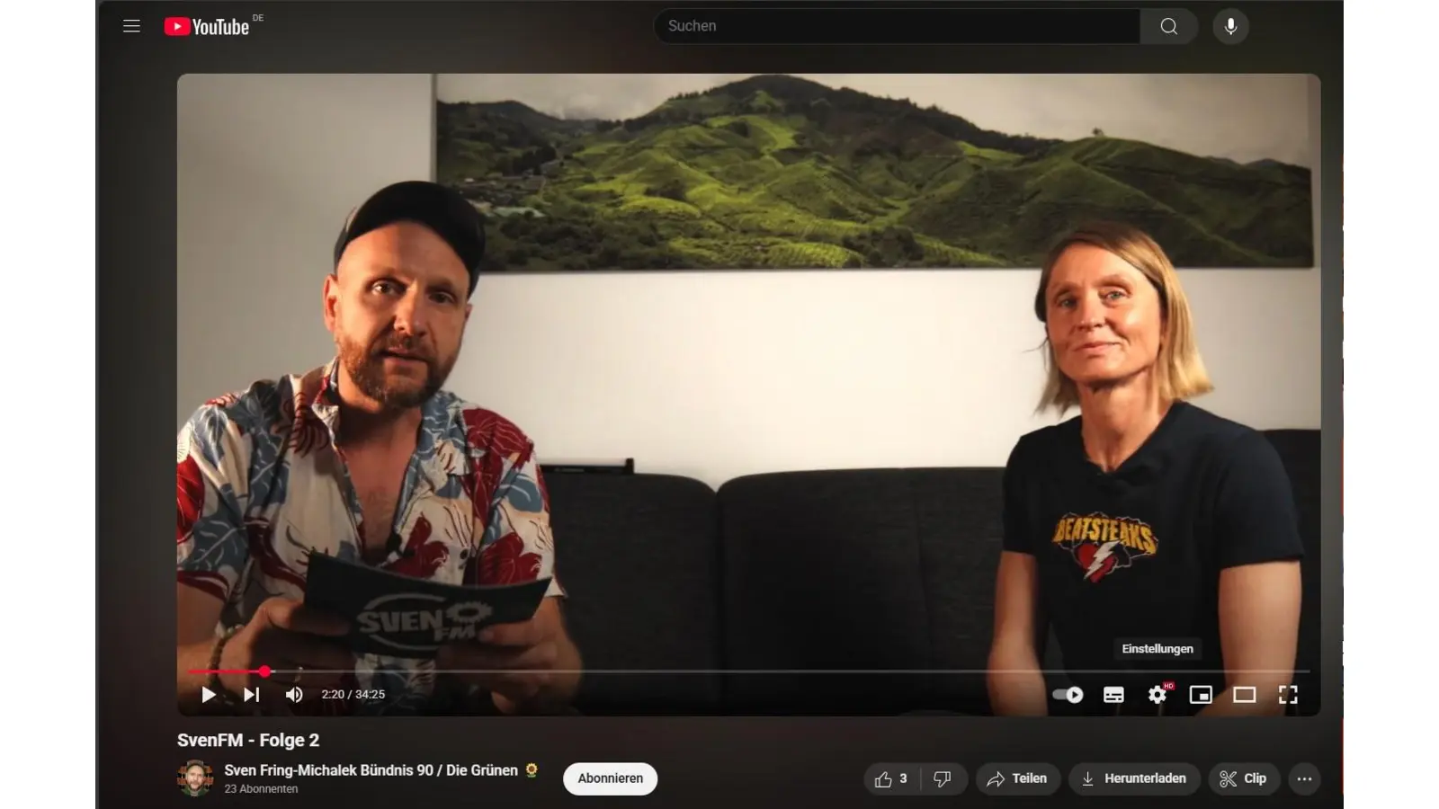 Podcast mit Sandra Schauer-Bolte. (Foto: Screenshot)