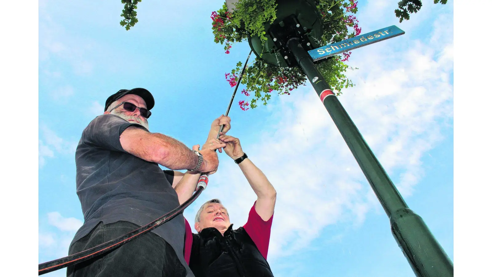 Rückspiegel zum Blumen wässern (Foto: jan)