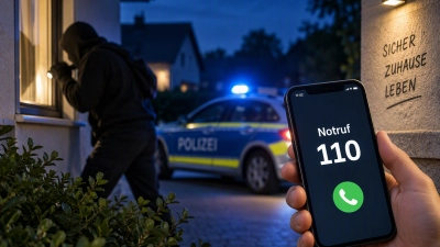 Die Polizei empfiehlt, bei verdächtigen Beobachtungen oder Einbruchsverdacht grundsätzlich die Notrufnummer 110 zu wählen. (Symbolbild: KI generiertes Bild)