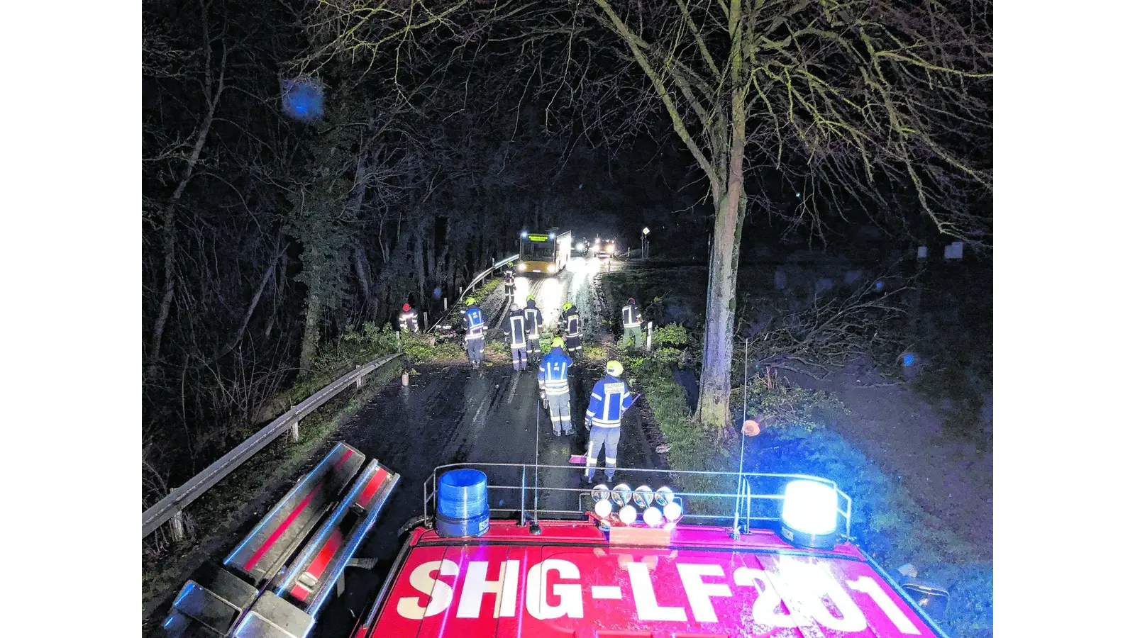 Das Sturmtief Sabine hält im Landkreis Schaumburg die Feuerwehren in Atem (Foto: red)