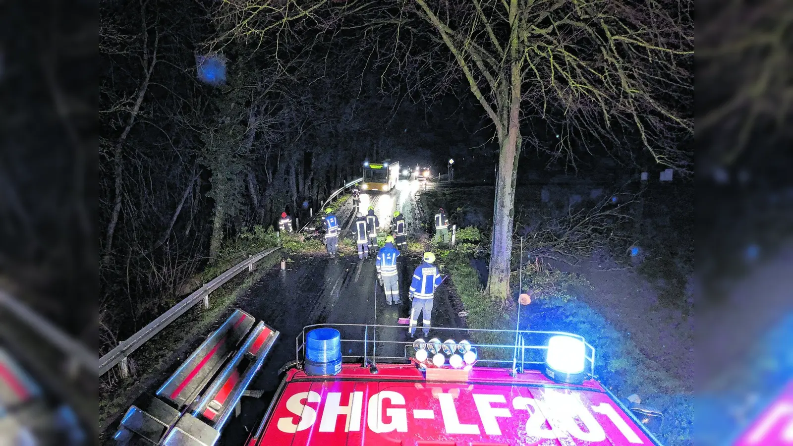 Das Sturmtief Sabine hält im Landkreis Schaumburg die Feuerwehren in Atem (Foto: red)