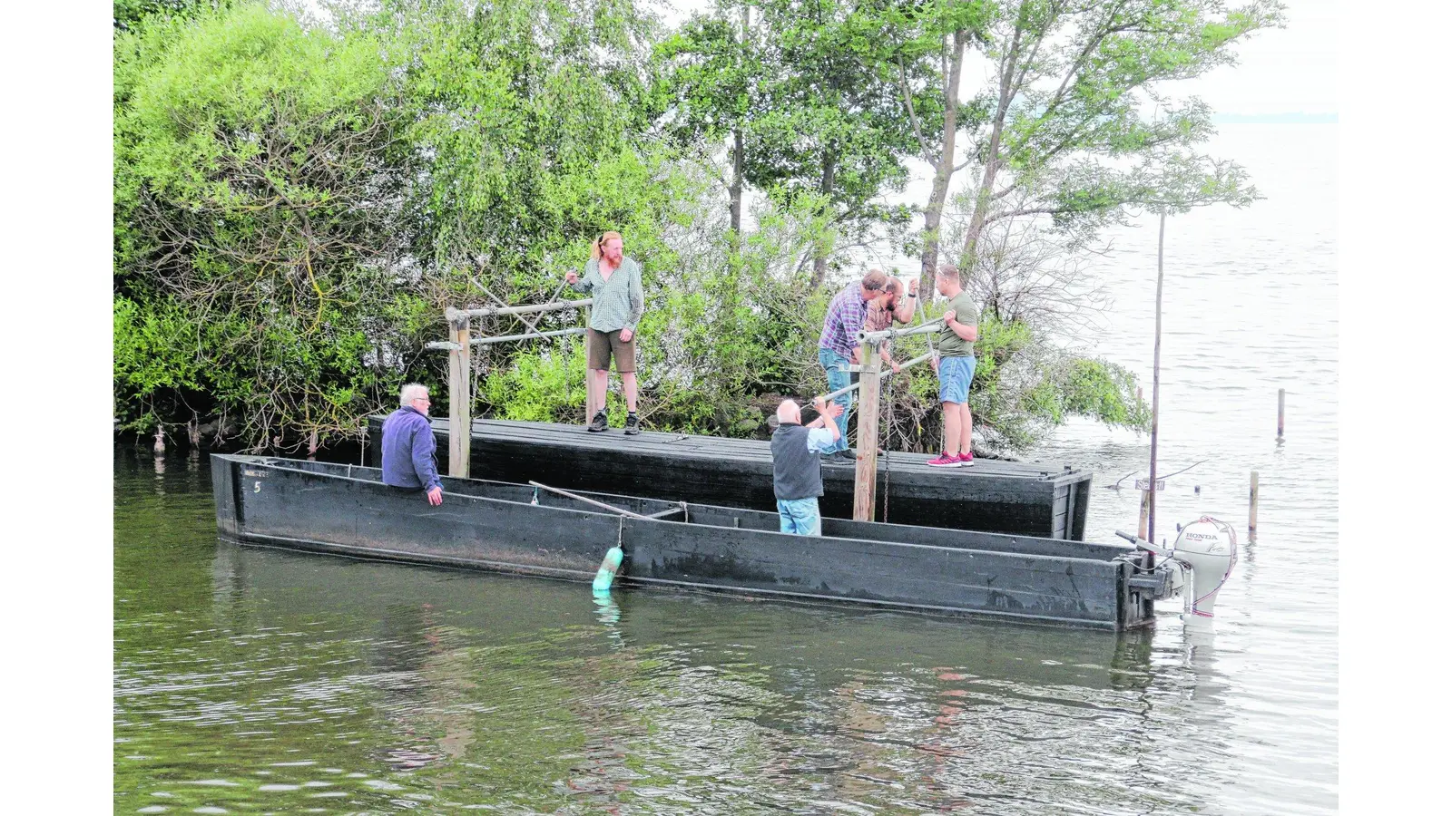 Der Drebelkahn hat seinen endg... (Foto: gi)