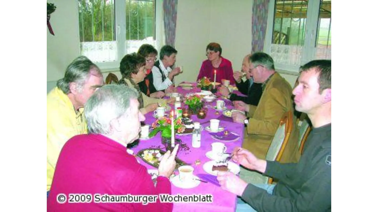 Kaffeetrinken der Jubilare (Foto: red)