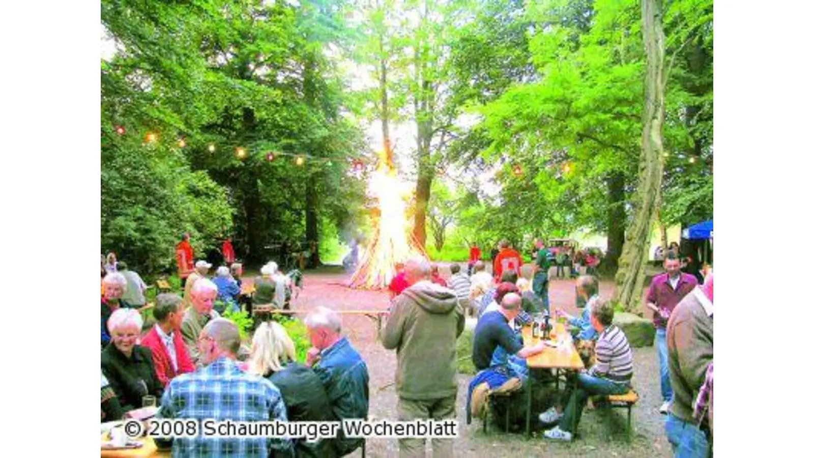 Ein imposantes Sonnenwendfeuer (Foto: red)