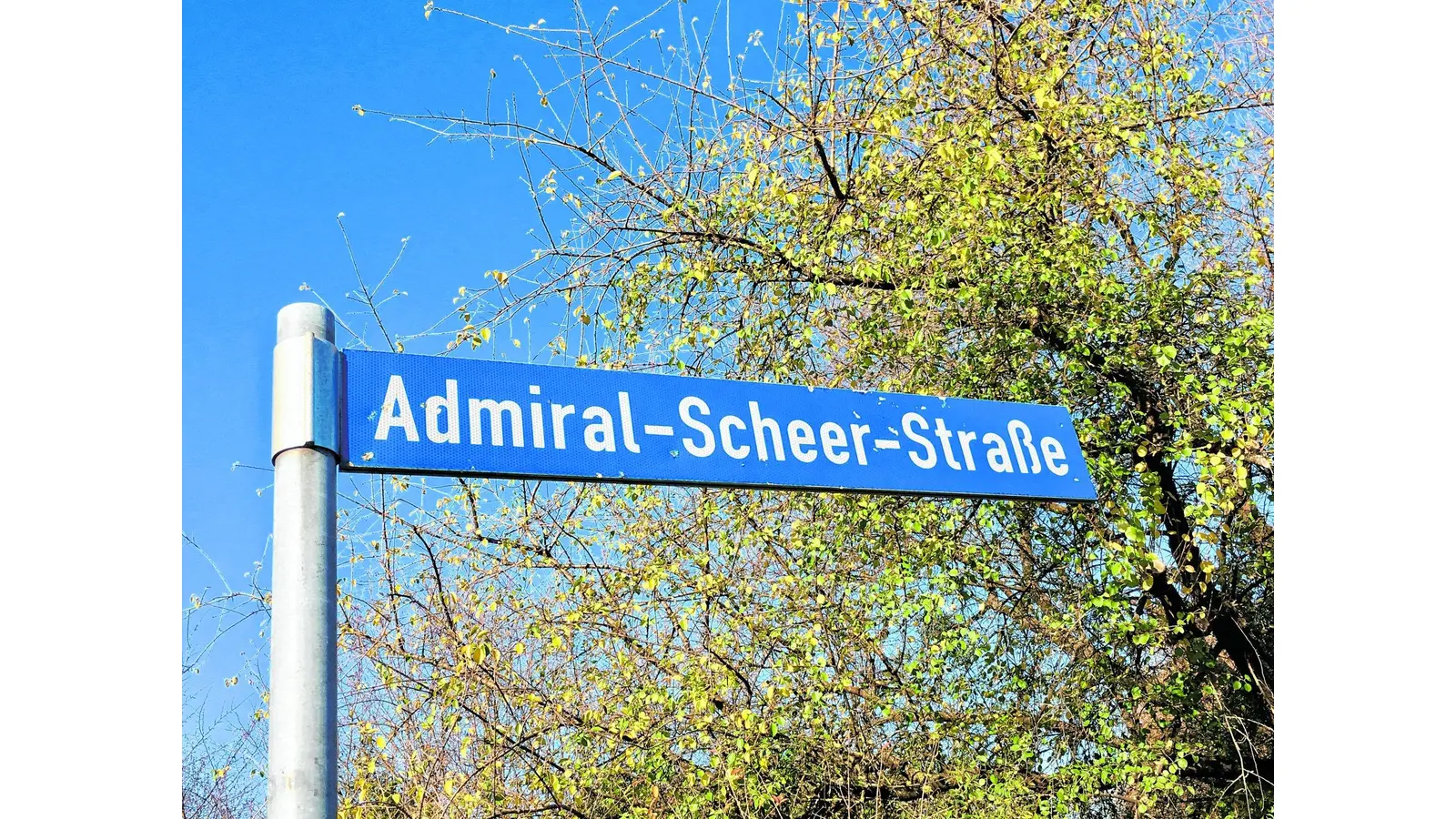 Diskussionen um die Admiral-Scheer-Straße (Foto: jh)