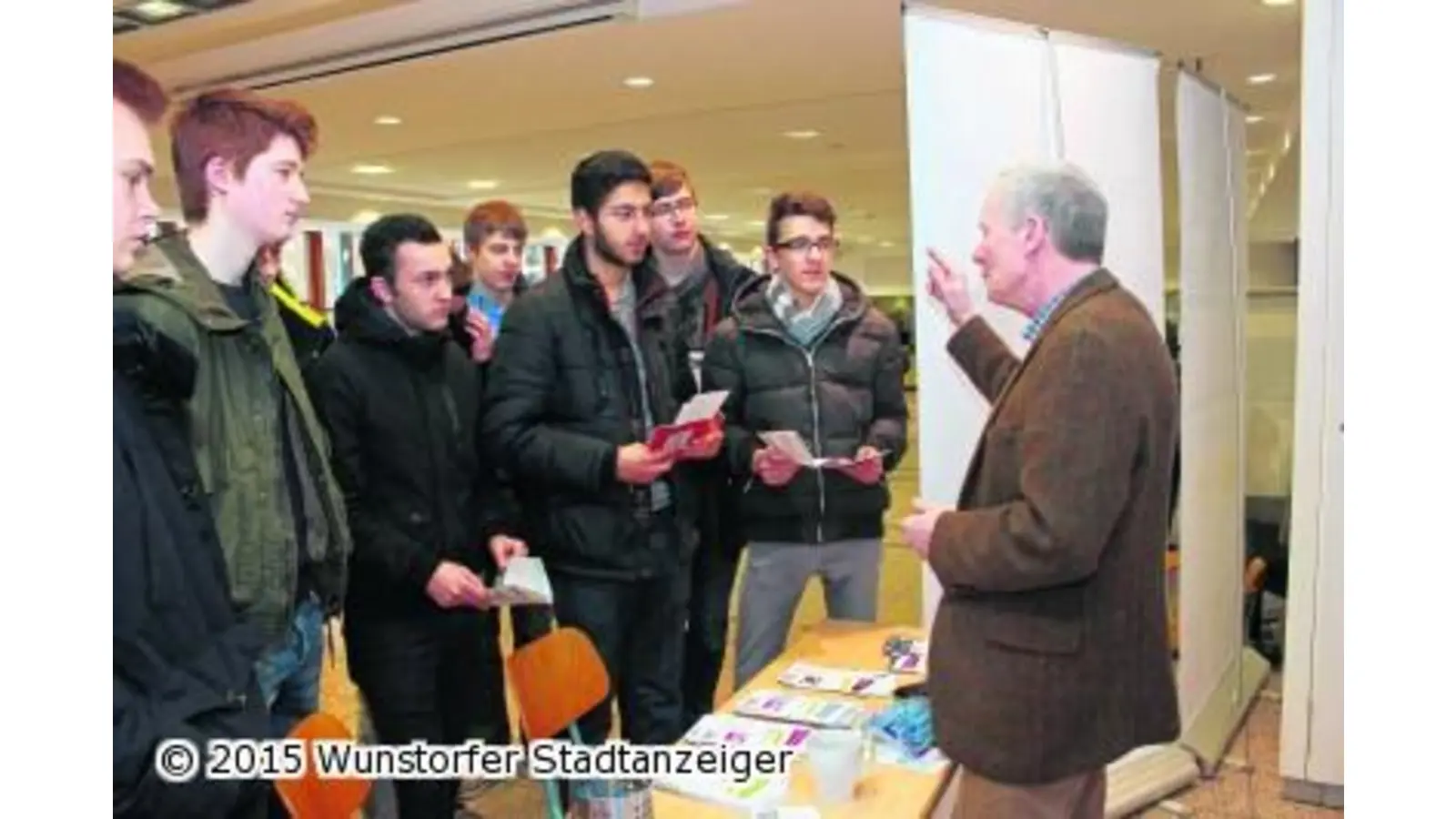 Schüler loten Chancen aus (Foto: tau)