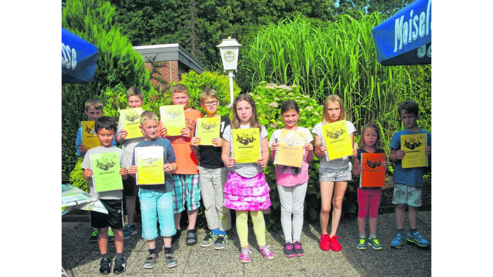 Spaßkegeln bei der Siedlergemeinschaft (Foto: bb)