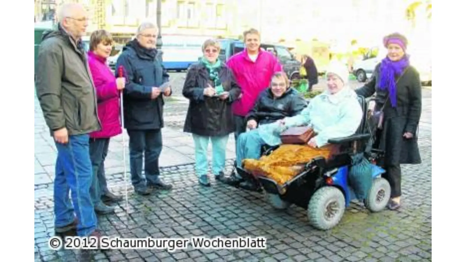 Barrierefreiheit der Stadt unter die Lupe genommen (Foto: hb)
