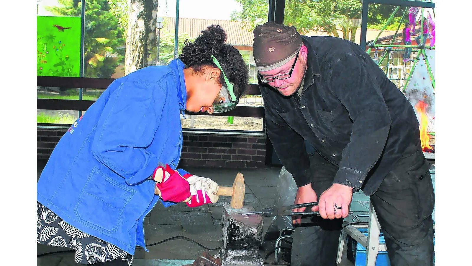 Schule ist manchmal ein Experiment (Foto: tau)