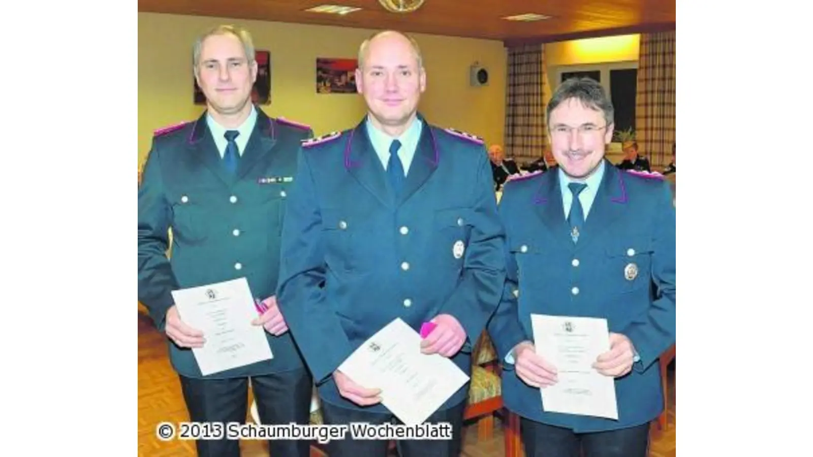 Ortsbrandmeister Friedhelm Stahlhut bleibt weiter im Amt (Foto: bt)