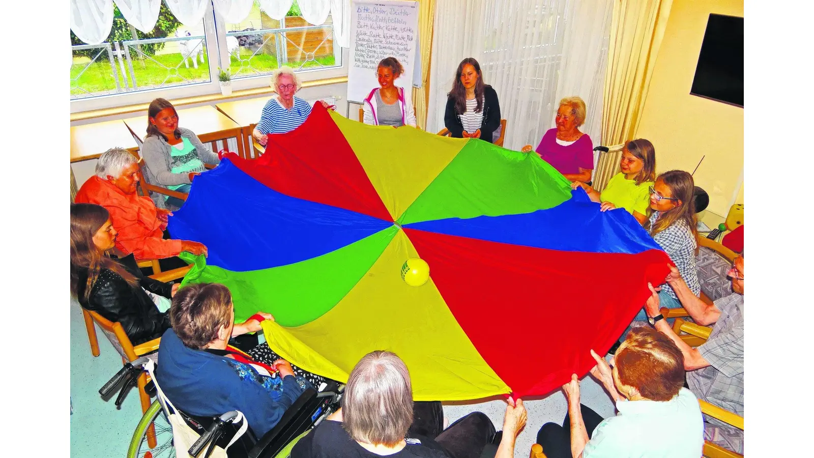 Steinhuder Schüler im Haus Sonneneck (Foto: red)