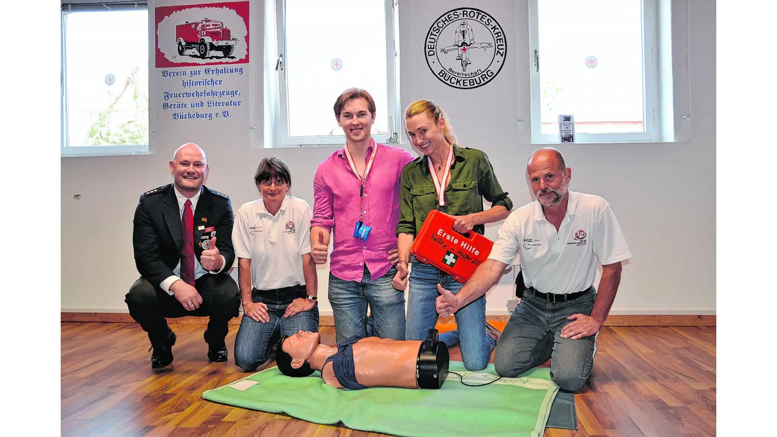 Lilly und Donatus beim DRK zu Gast (Foto: wa)