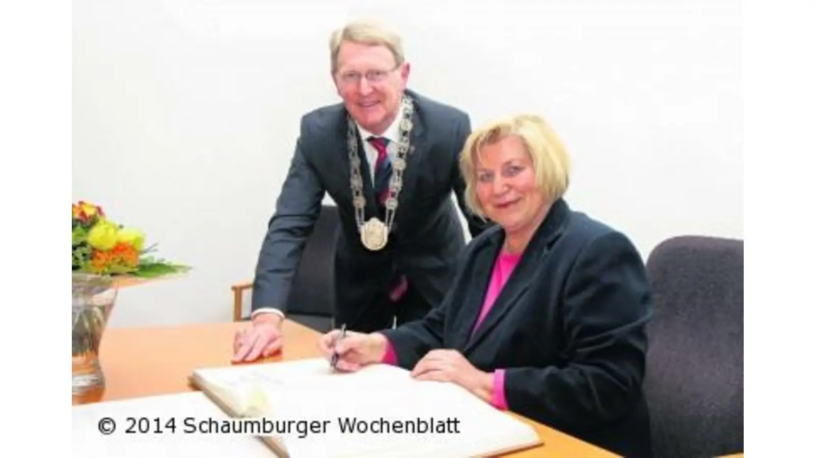 Ministerin zu Besuch im Rathaus (Foto: bb)