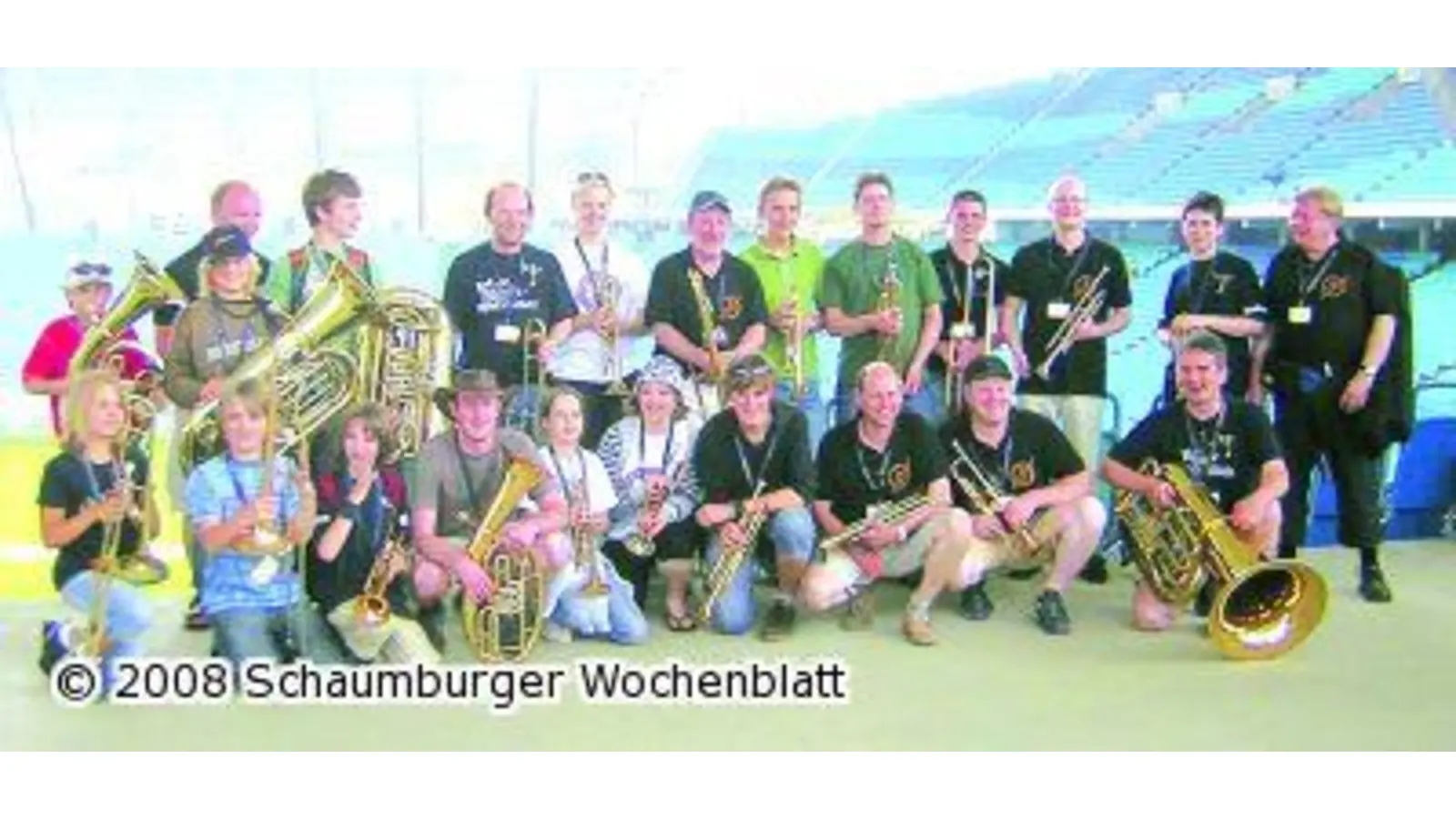 Lauenhäger Bläser musizieren im größten Chor der Welt (Foto: wtz)