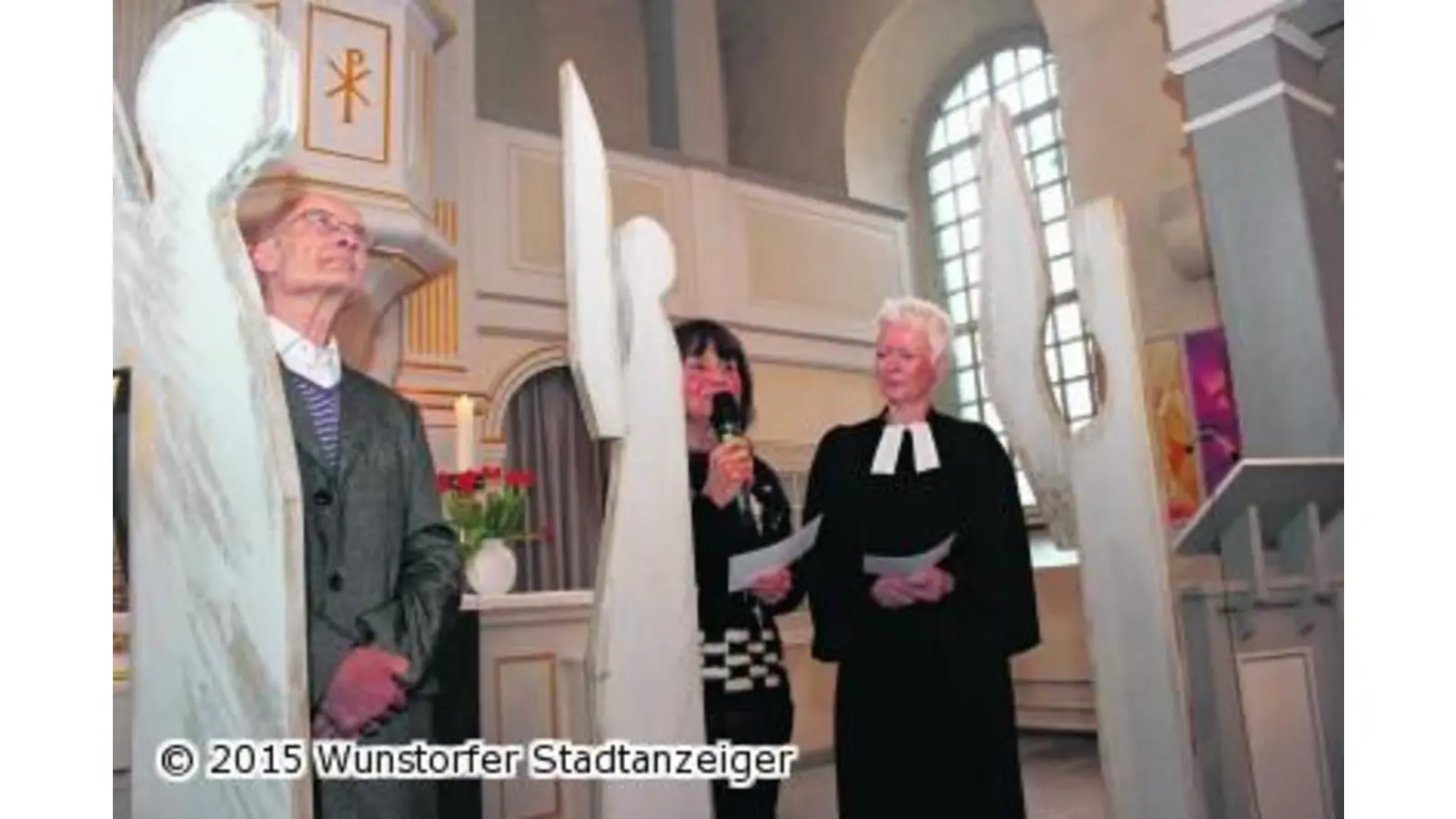 Drei wunderbare Engel für die Kirche (Foto: tau)