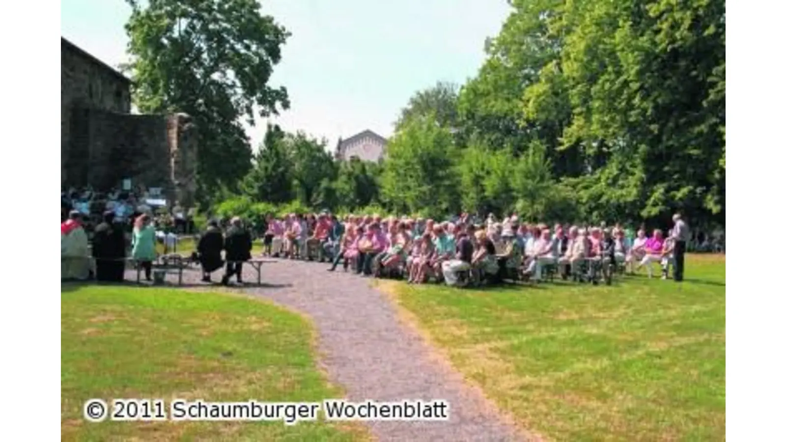Eine frohe Botschaft unter freiem Himmel (Foto: pd)