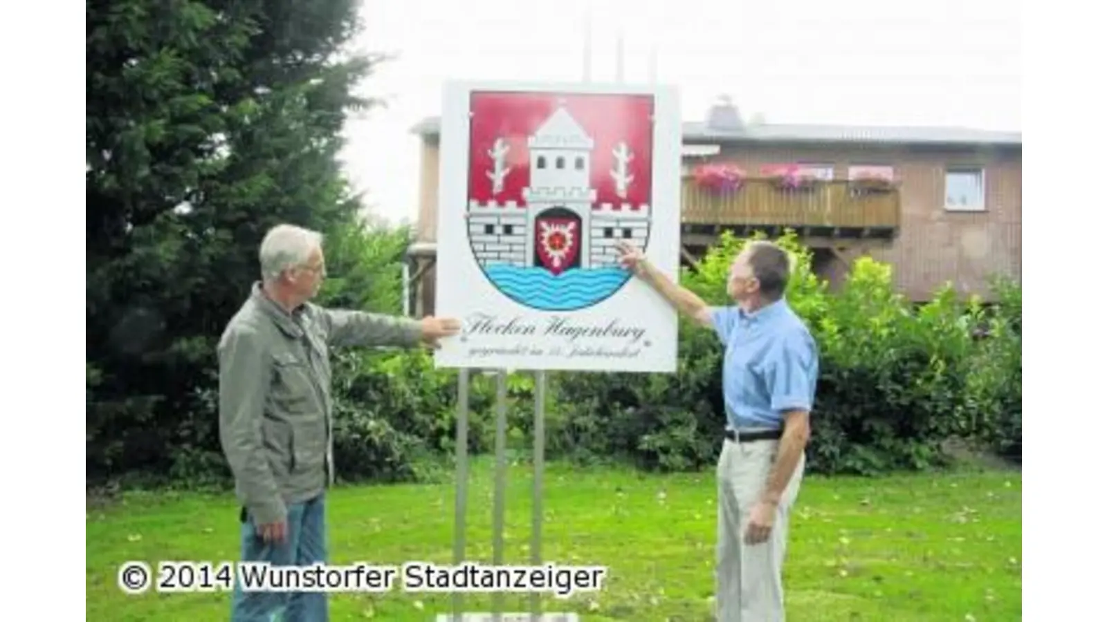 Anlieger sorgen für Wappen (Foto: gi)