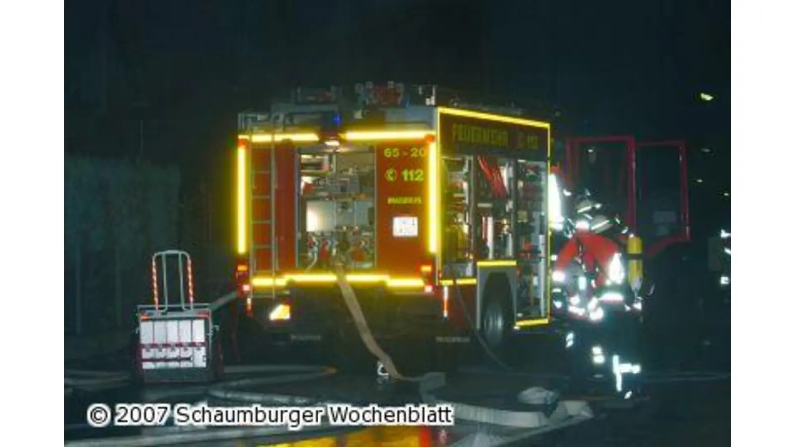 Im Anbau bricht der Brand aus (Foto: ih)