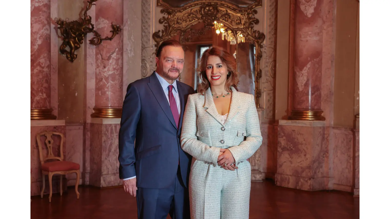 Alexander zu Schaumburg-Lippe und Mahkameh zu Schaumburg-Lippe übernehmen die Schirmherrschaft der Renaissance-Konzertreihe in Stadthagen. (Foto: Rainer Droese)