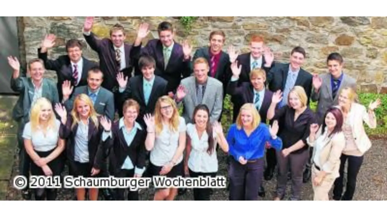 Nachwuchsbanker starten ihre Ausbildung bei der Sparkasse (Foto: km)