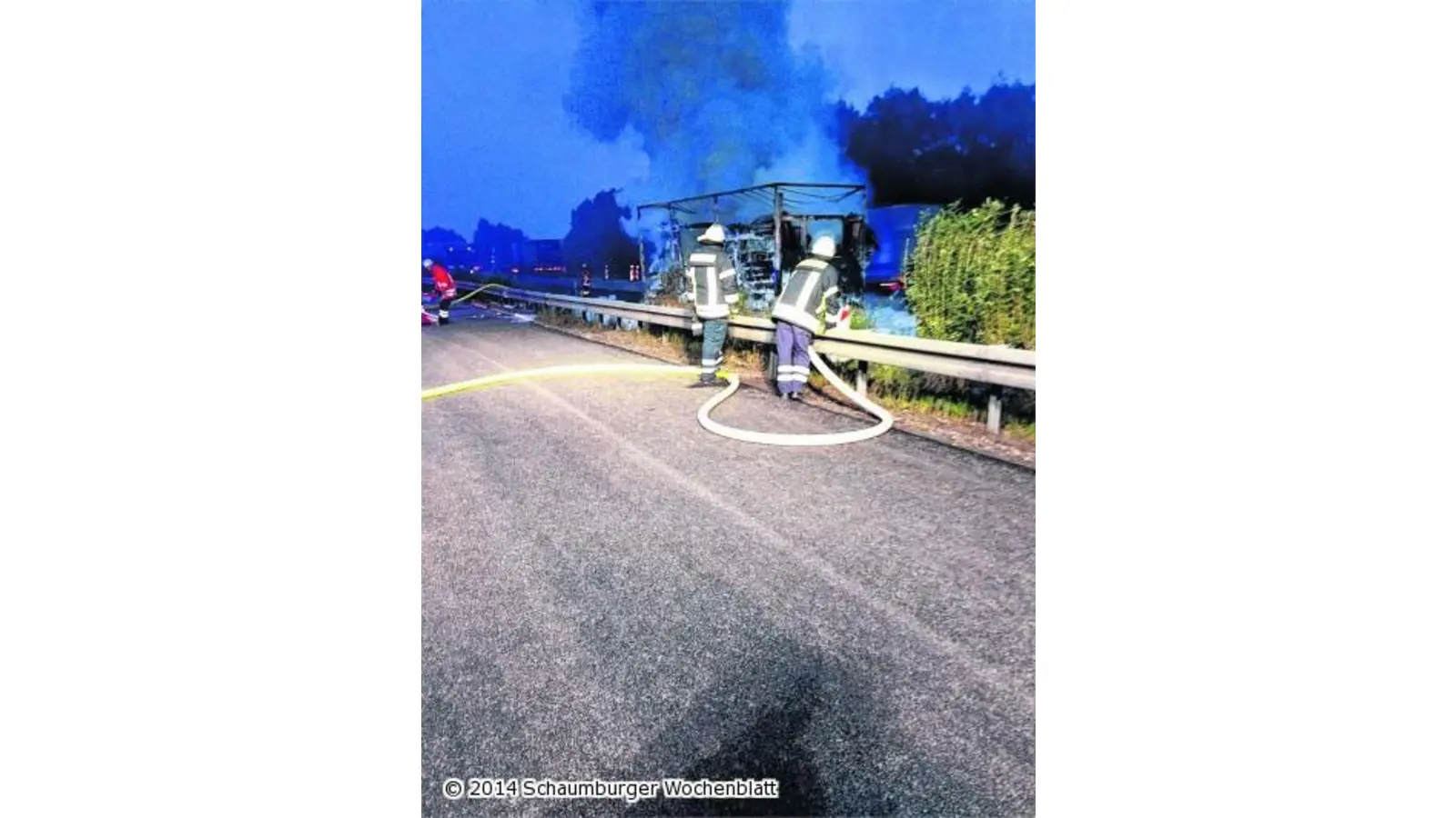 Brennender Lastwagen auf A2 verursacht kilometerlangen Stau (Foto: red)