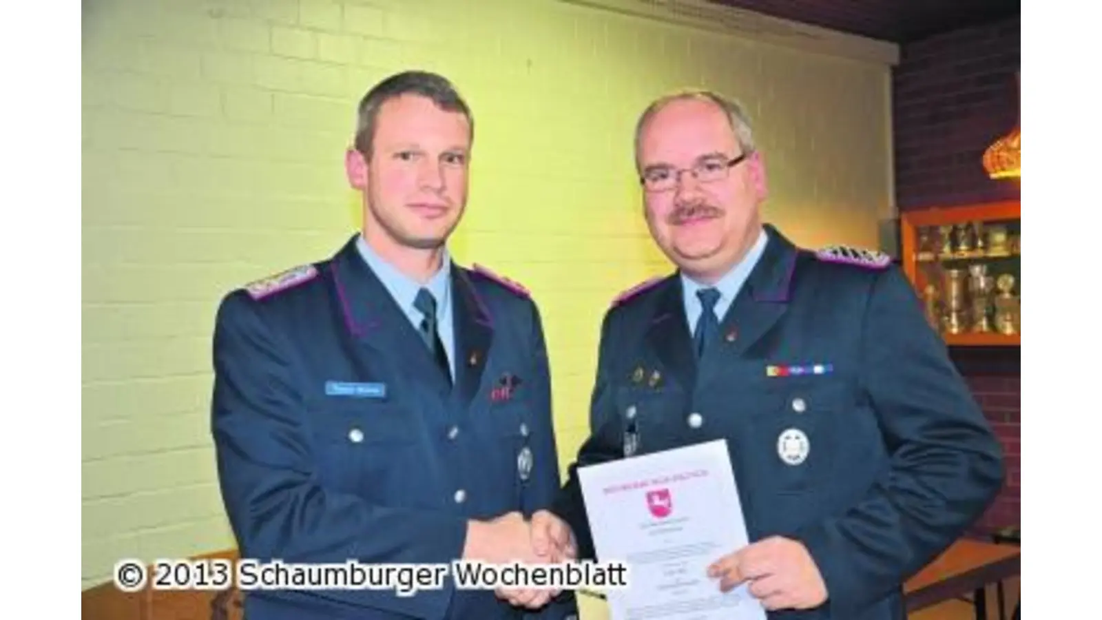 Brandmeister lädt die Verwaltung zum Rudern ein (Foto: red)