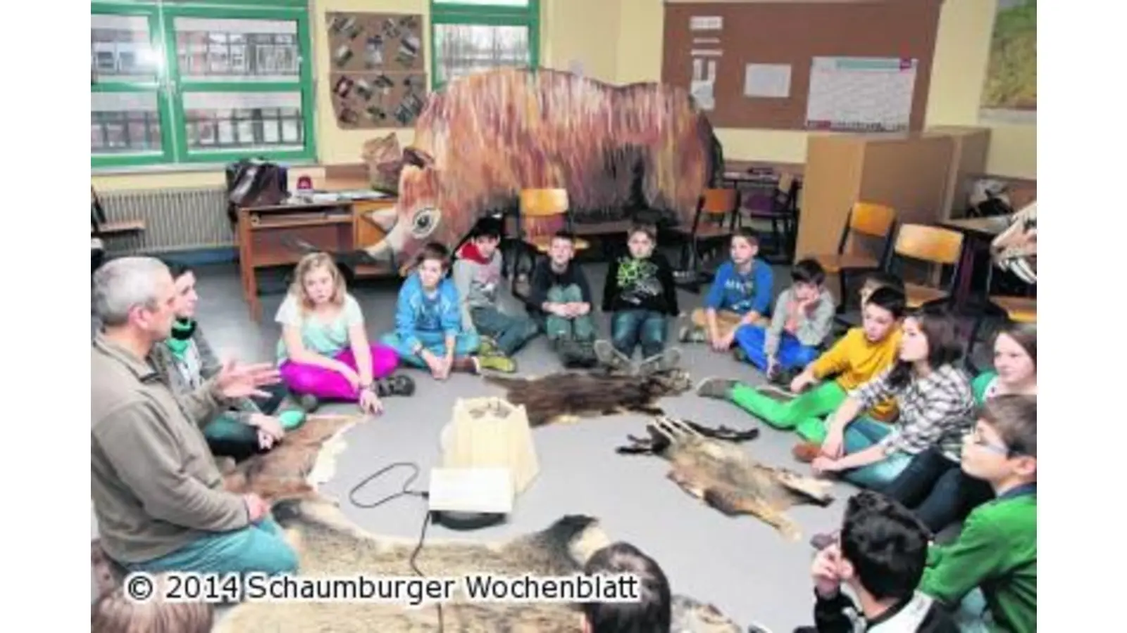 Fünftklässler tauchen in die Steinzeit ein (Foto: bb)