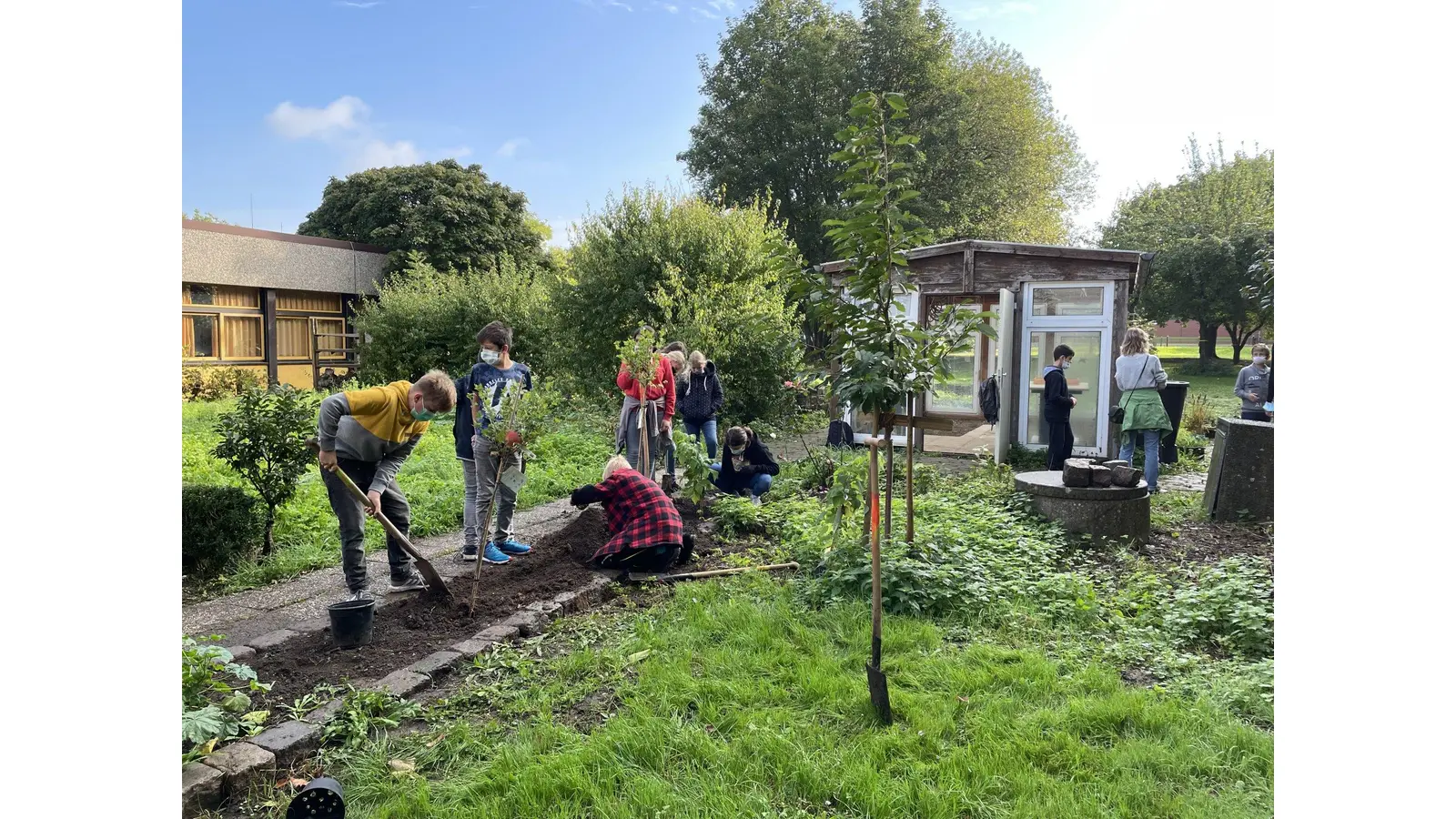 Schulgarten wird umgestaltet (Foto: jb)