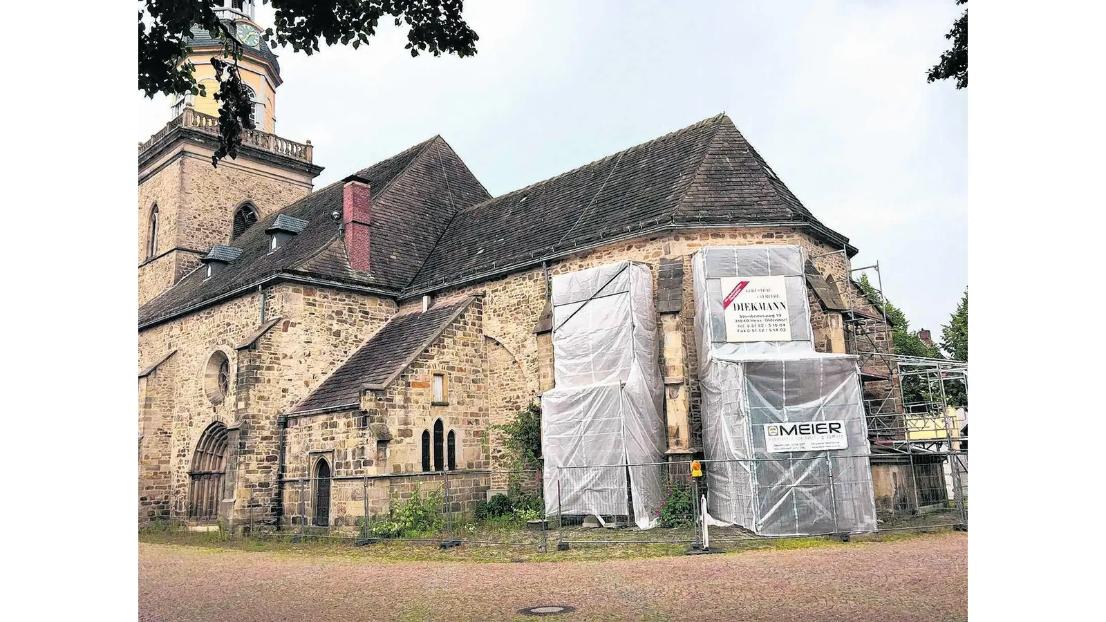 Gottesdienst ein Jahr lang in provisorischem Ambiente (Foto: km)