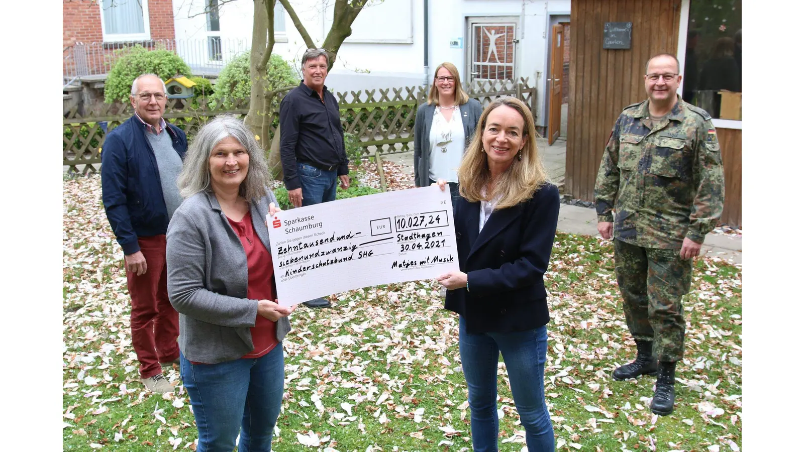 Satte Spende auch ganz ohne Fischgenuss (Foto: bb)