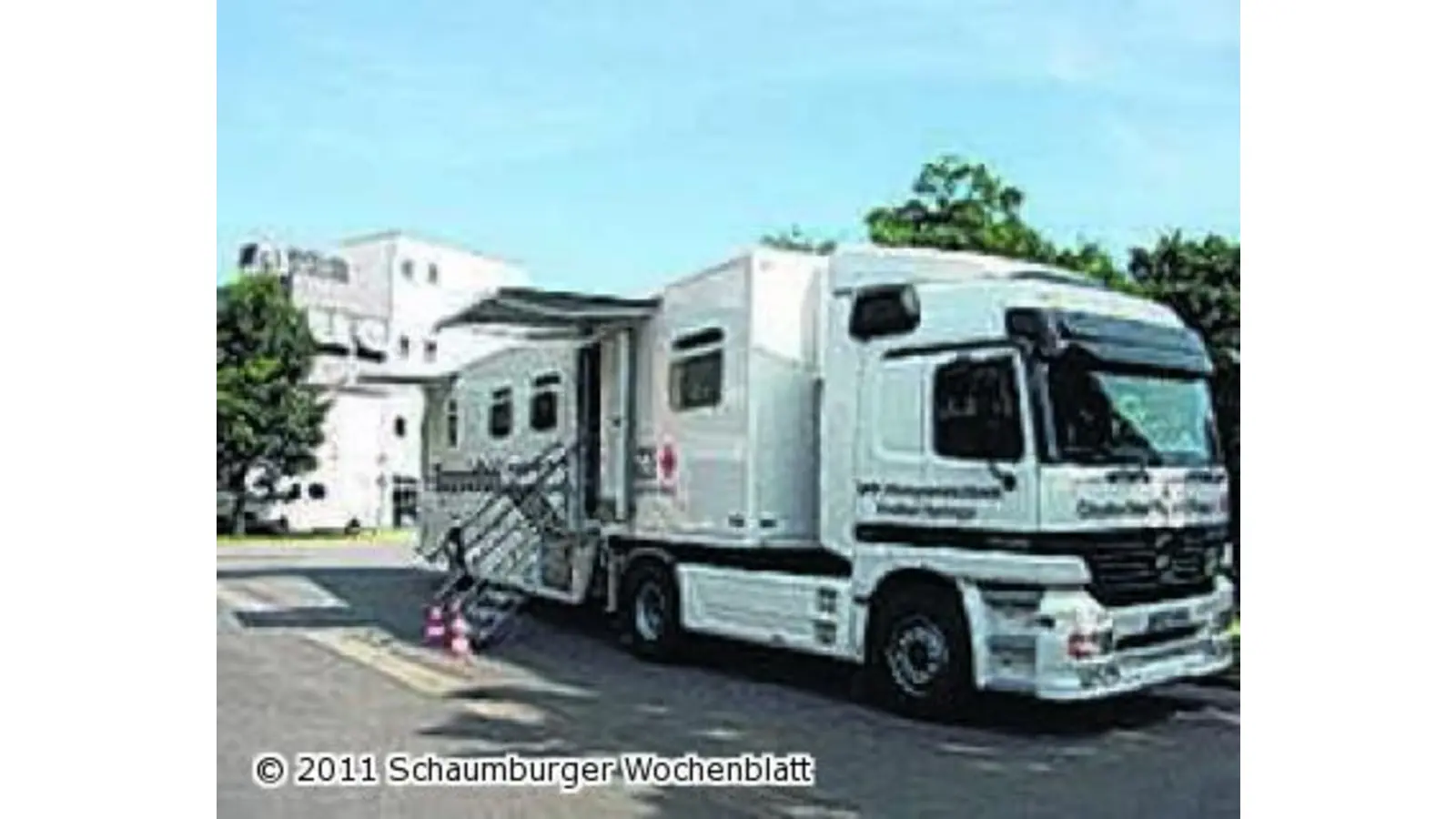 Das Blutspendemobil kommt zum E-Center (Foto: em)