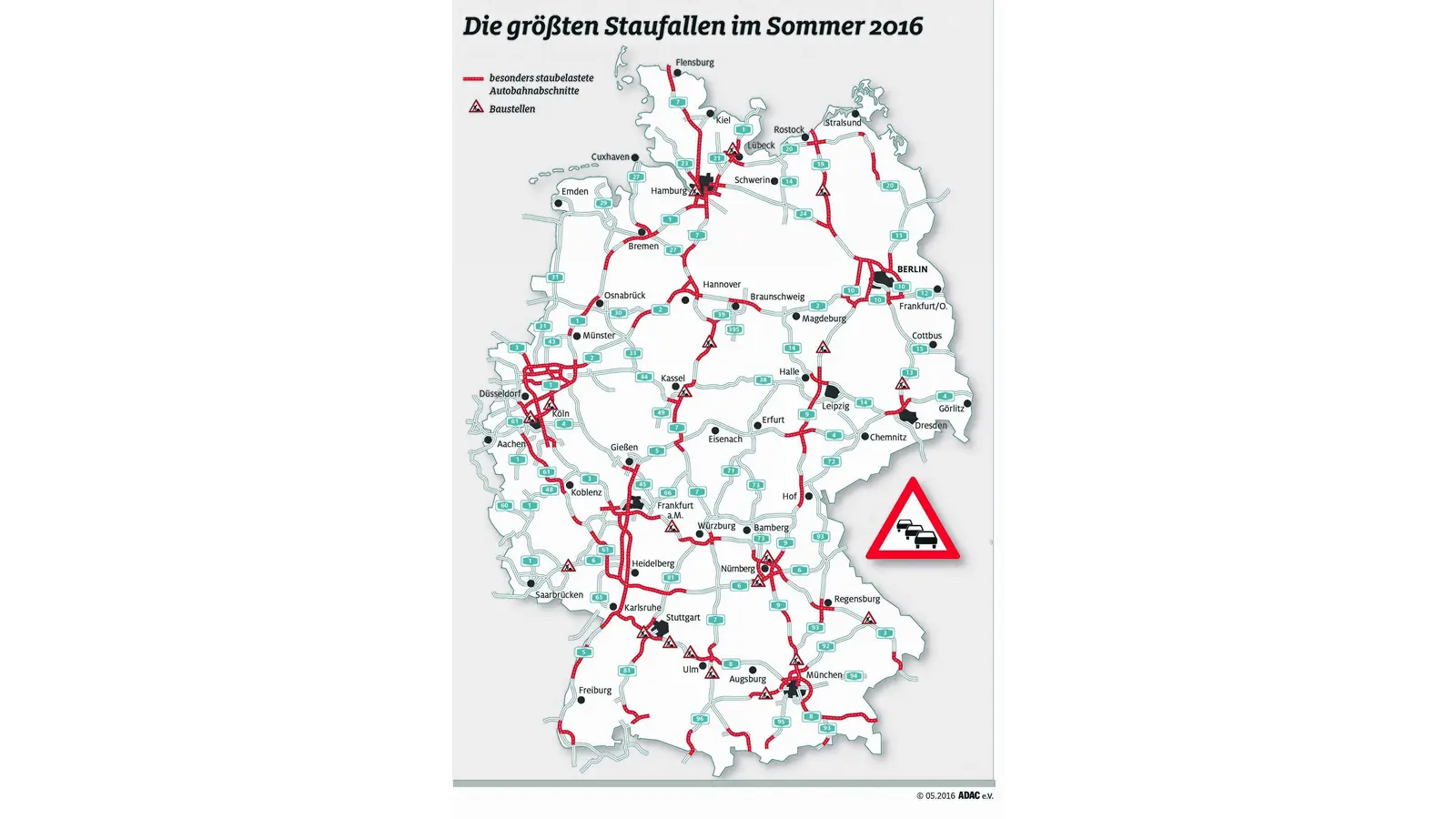 Stausaison nähert sich dem Höhepunkt (Foto: em)