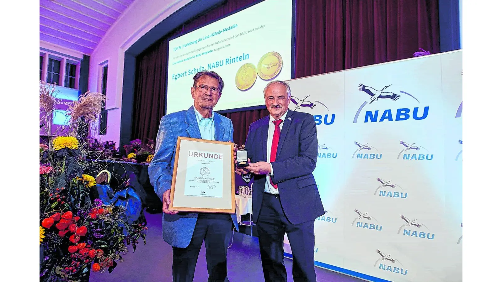 Lina-Hähnle-Medaille für Egbert Schulz (Foto: ste)