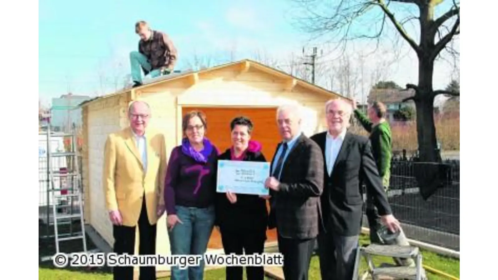Rotarier finanzieren Gartenhütte (Foto: bt)