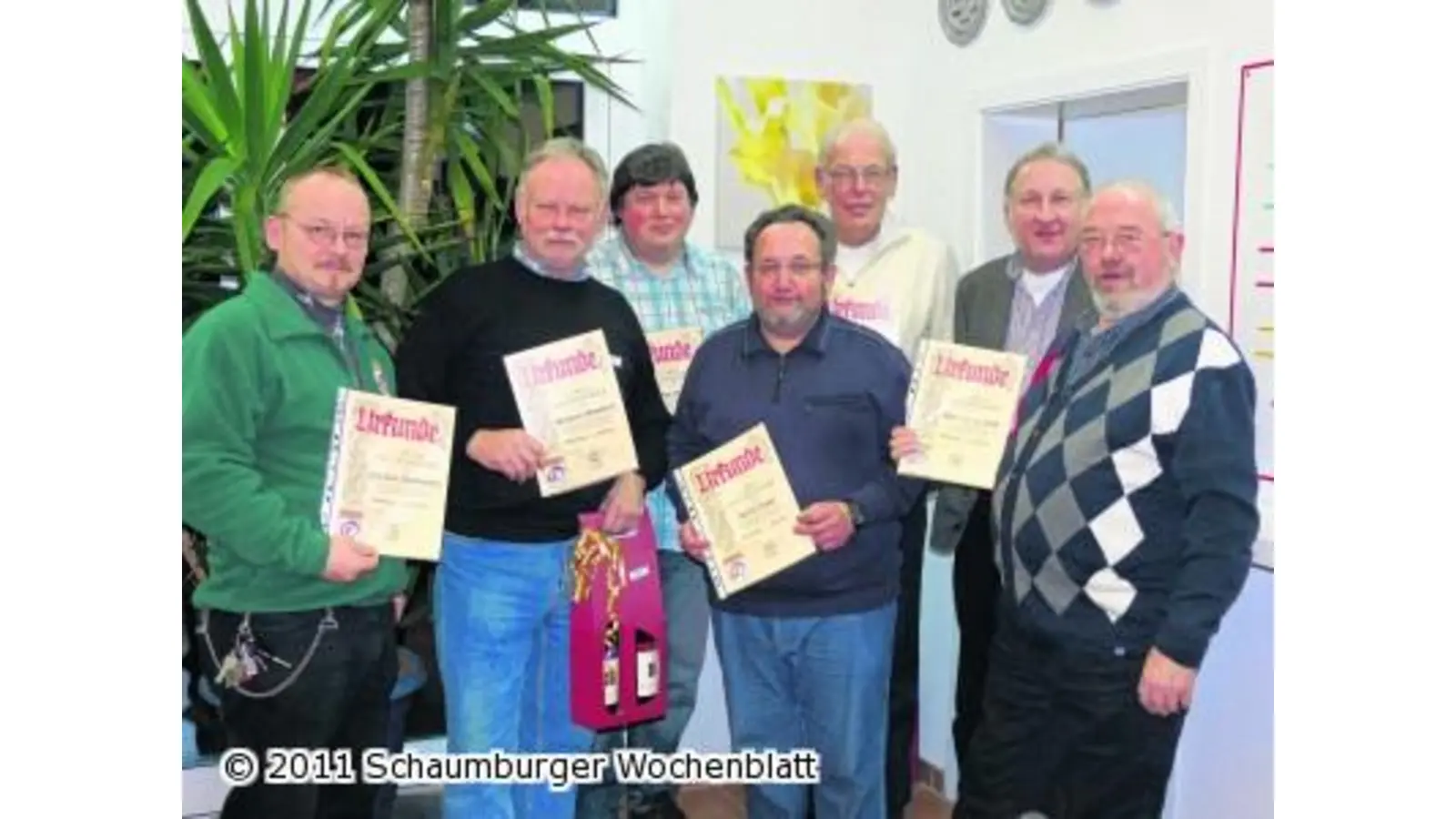 Angelverein ehrt seine Jubilare (Foto: pd)