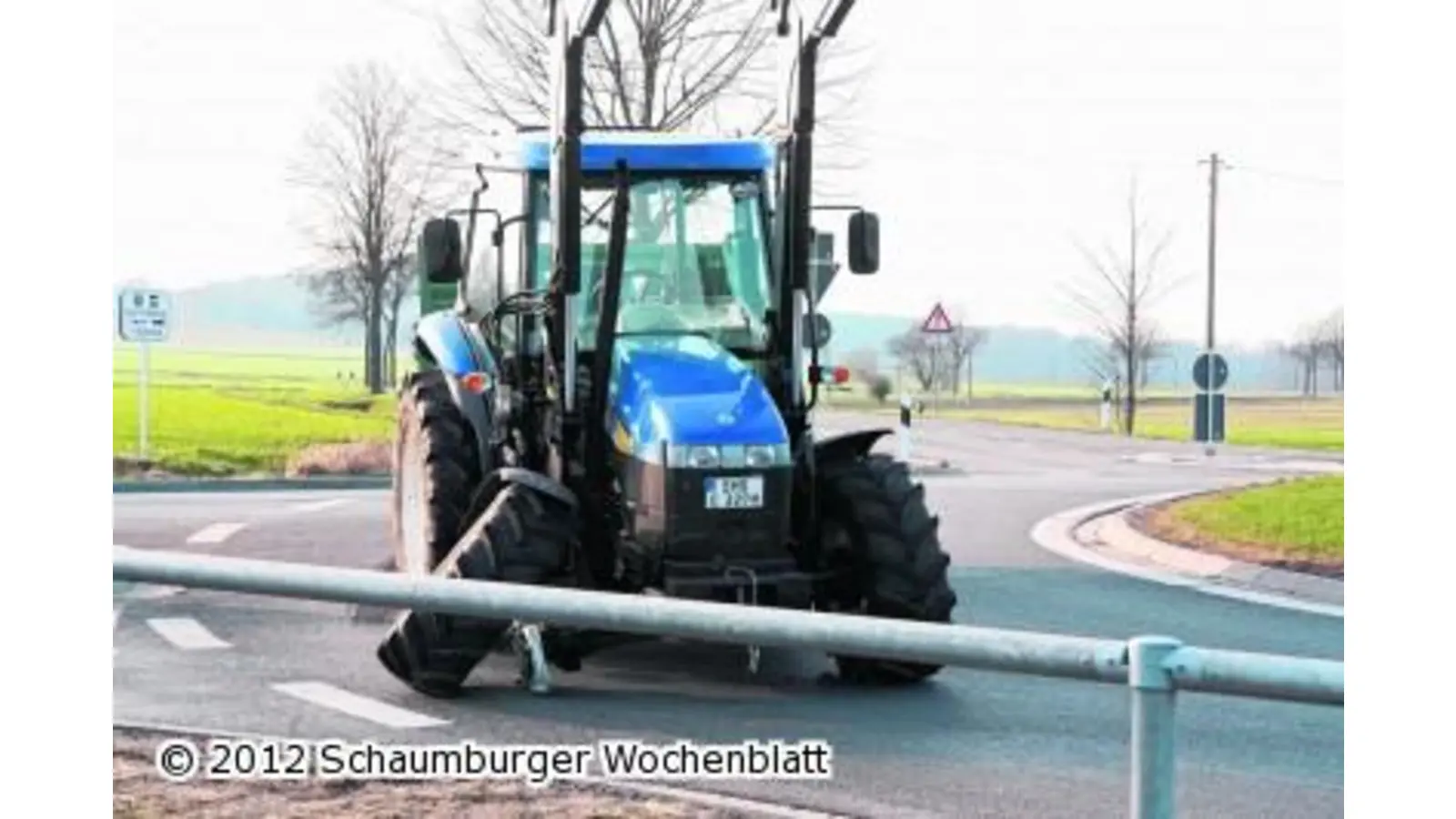 Treckerfelge bricht (Foto: gi)