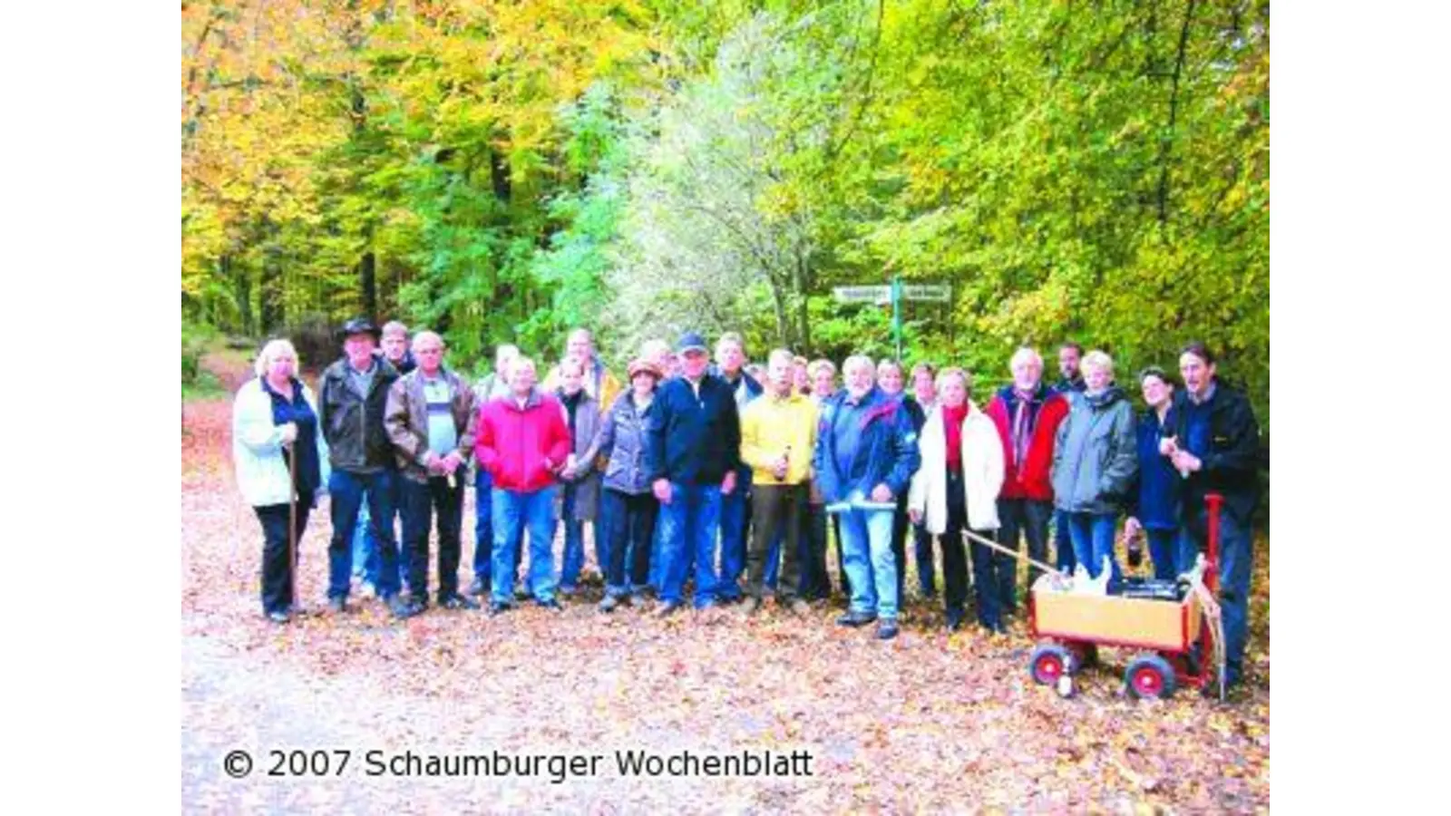 Herbstwanderung zum Schweinegeburtstag (Foto: red)