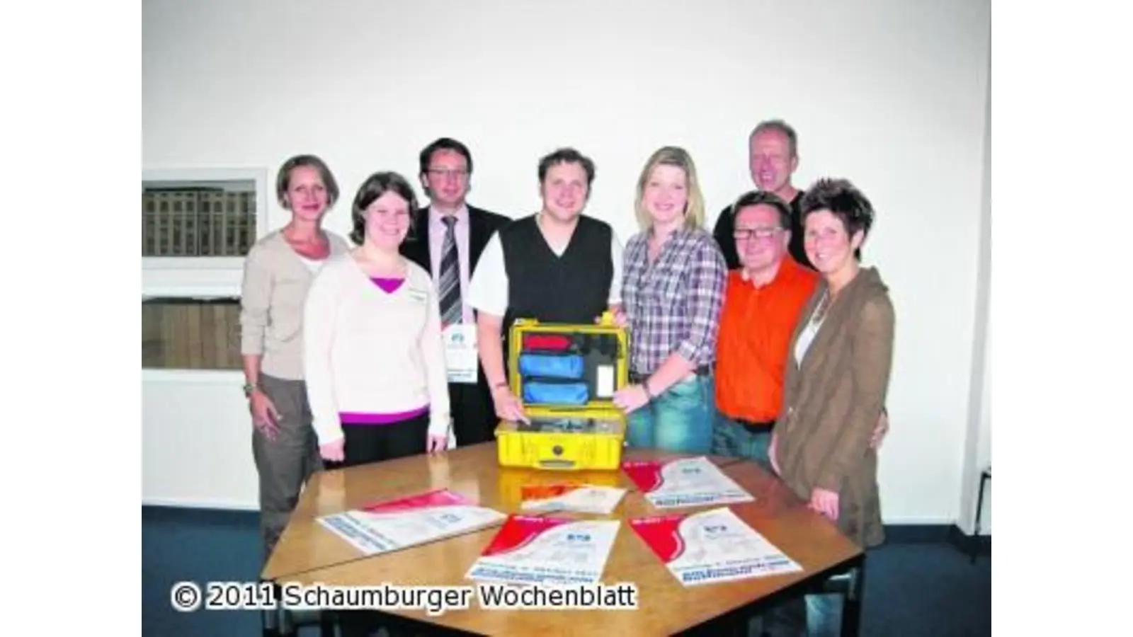 Bruno Petzke Lauf startet vor der Volksbank in Schaumburg (Foto: ro)