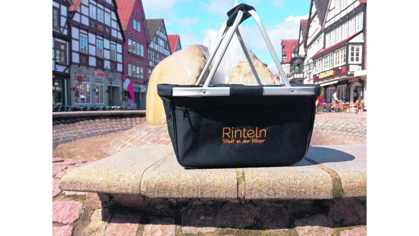 Stadtlogo auf dem neuen Korb (Foto: ste)