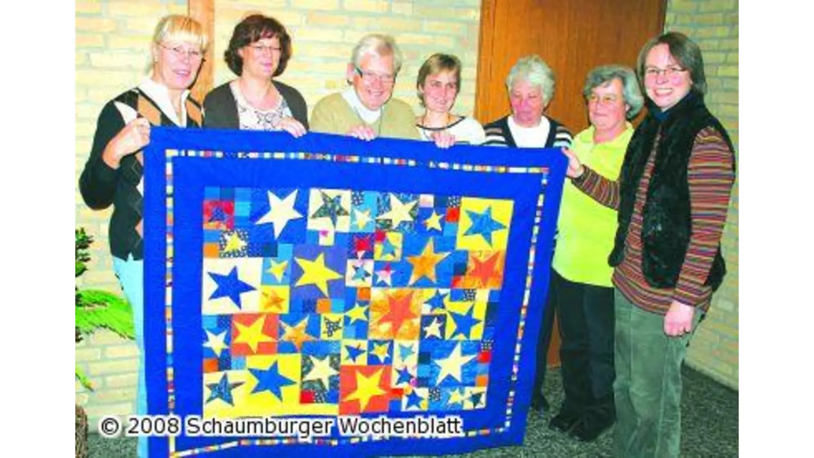Sterne und noch mehr Patchwork-Weihnachtsausstellung im Johannis-Kirchzentrum (Foto: ste)