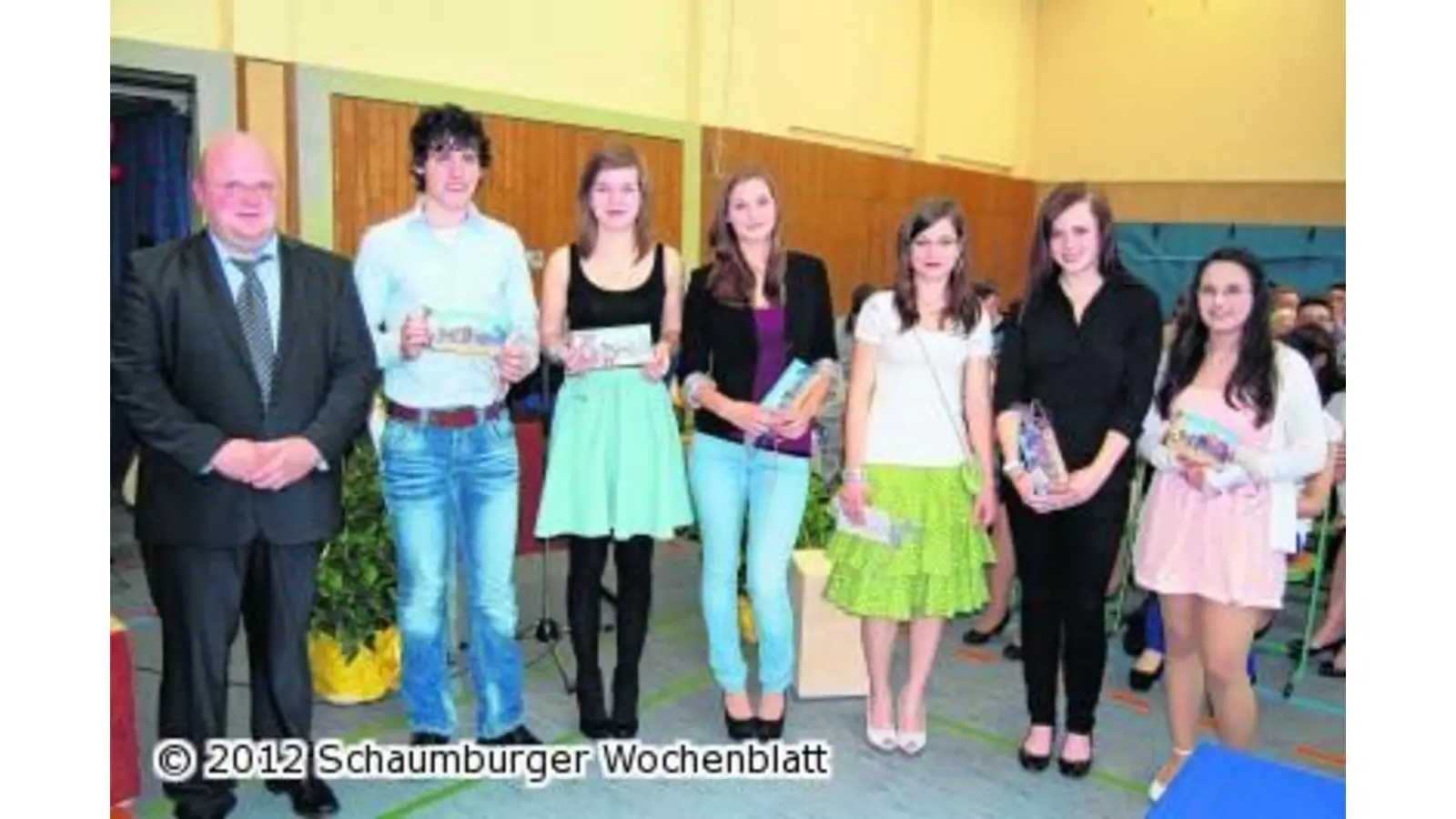 Svenja Reimann und Linda Jacob sind die Schulbesten (Foto: ste)