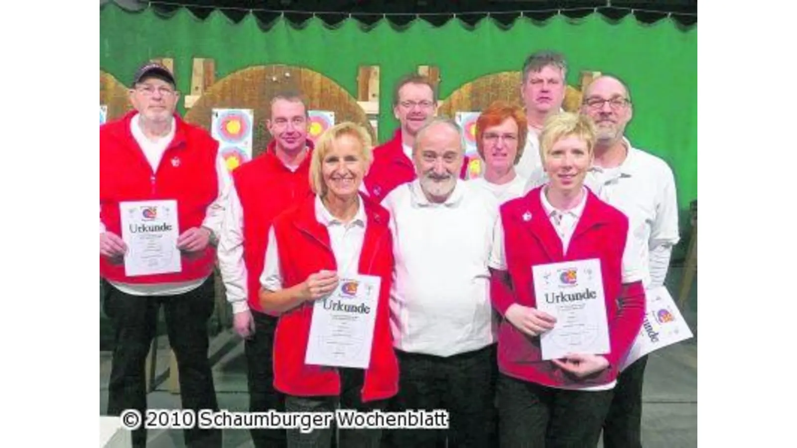 Neue Meister mit dem Bogen Schützengilde Lauenau ermittelt ihre Vereinsbesten (Foto: al)