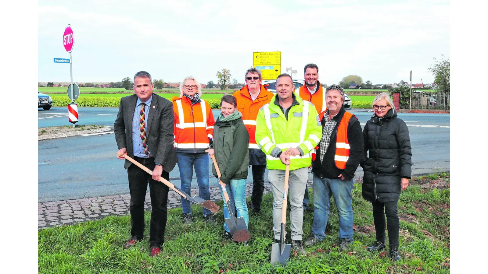 Großer Ausbau der Kreuzung (Foto: jb)