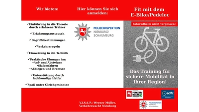 Fit mit dem E-Bike. (Foto: PI SHG/NI)